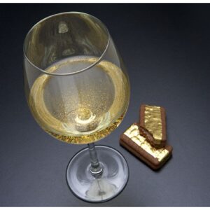 Gold Leaf Wine and Tim Tams